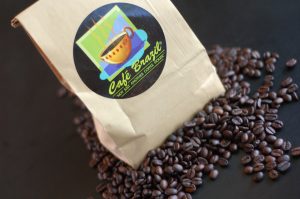 coffee bag and beans